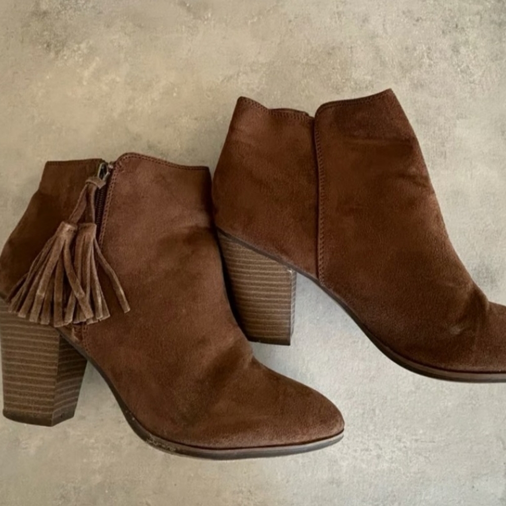 Women's Merona Tassle Booties Sz 7